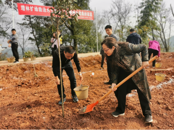 增林扩绿防治水土流失 义务植树共建美好家园